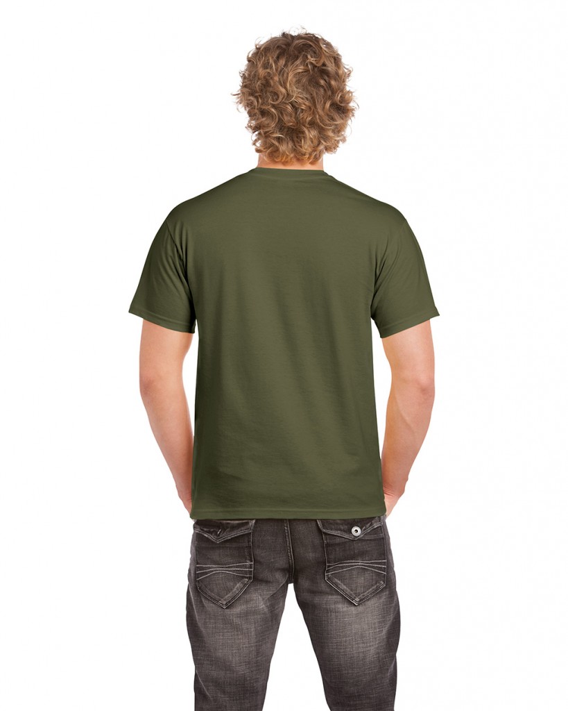 Playera Gildan Adulto Verde Militar Sport Depot